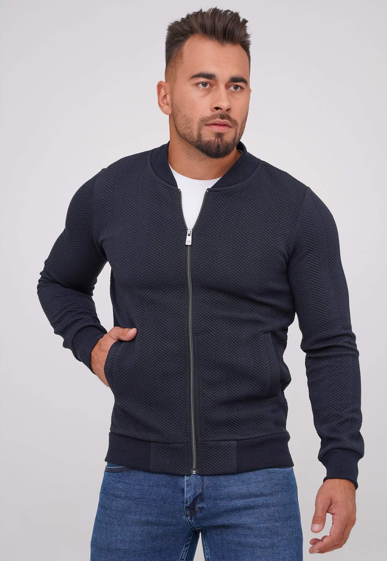 Кофта на замке Trend Collection 3632-1 Темно-синий (LACIVERT)