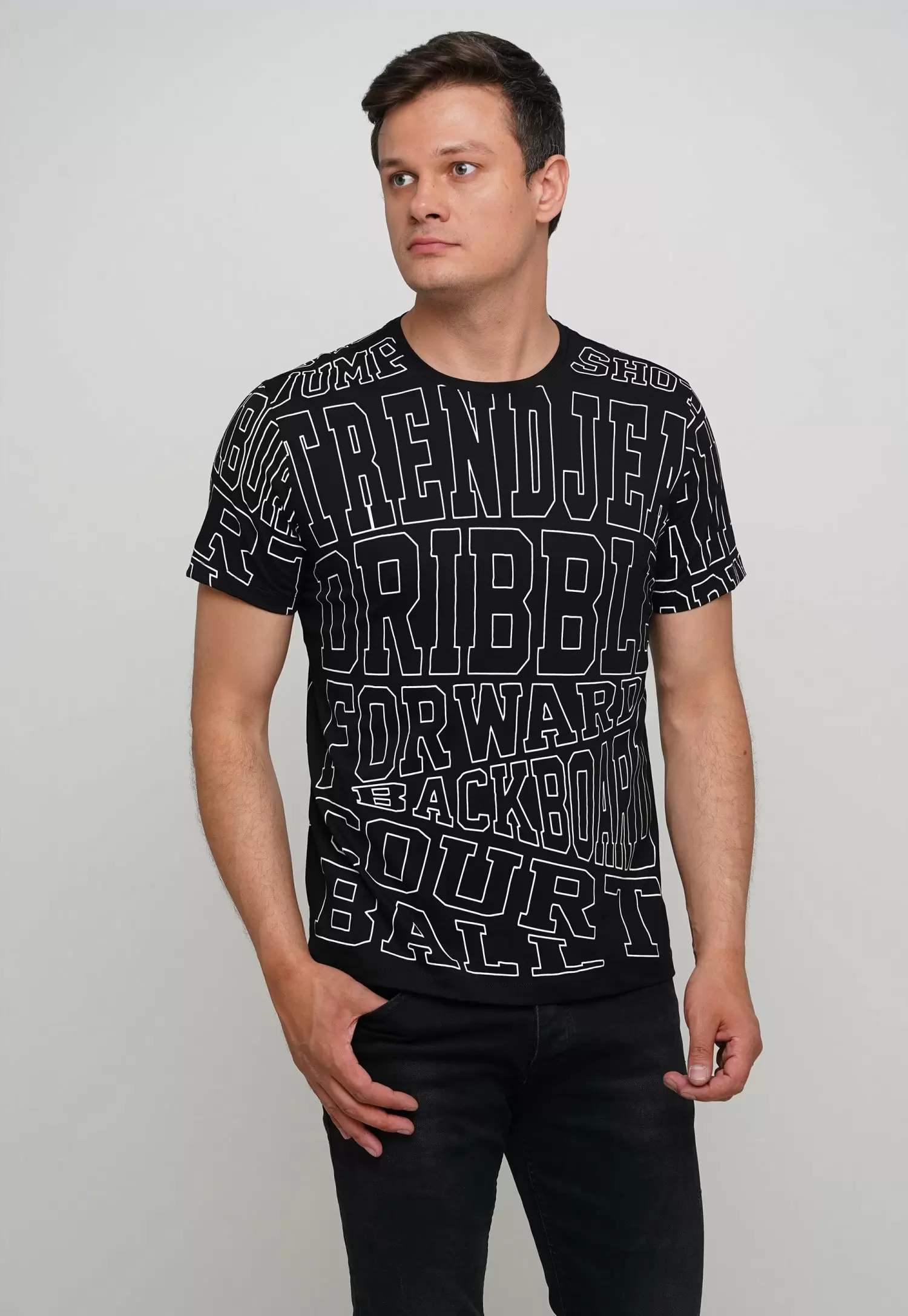 Футболка Trend Collection 70092 Черный+буквы
