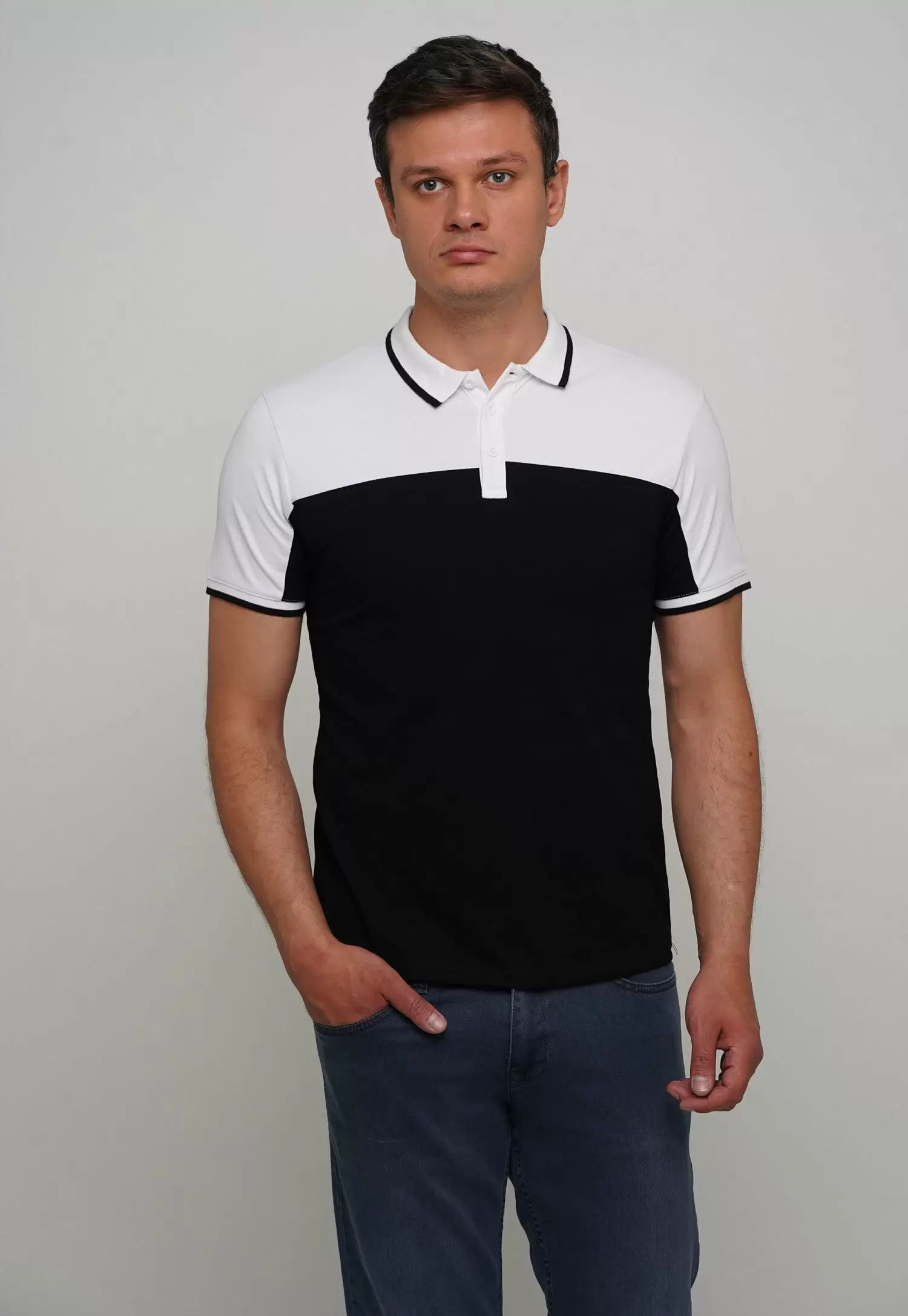 Футболка Trend Collection 70095 Чорний + білий