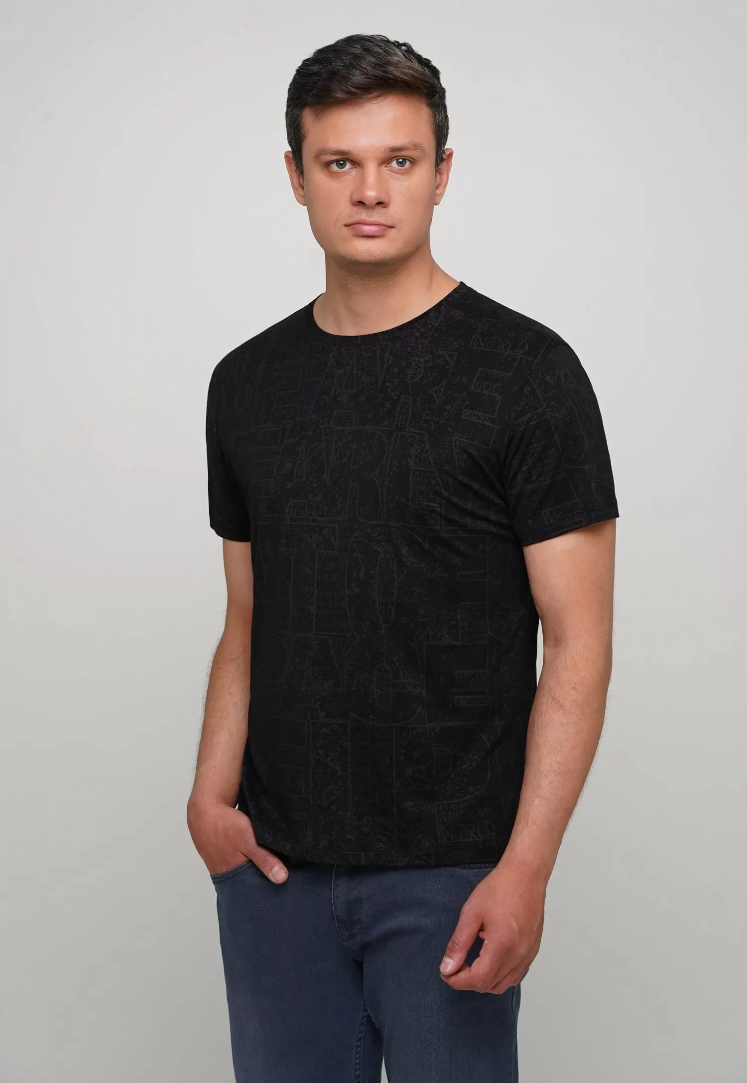 Футболка Trend Collection 70019 Черный + буквы