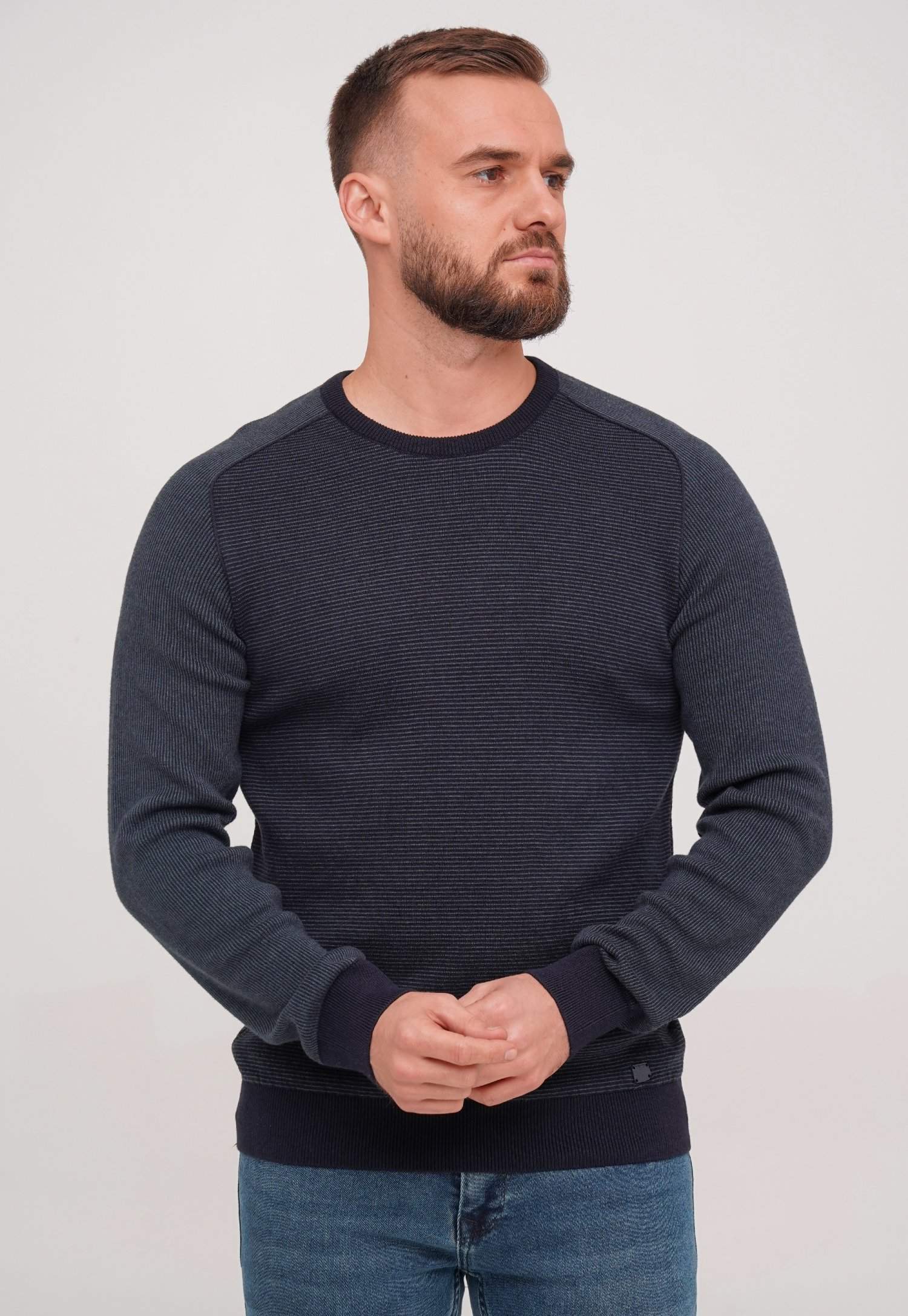 Свитер,casual Trend Collection 221487 Синий+зеленый (LACI-YESIL)