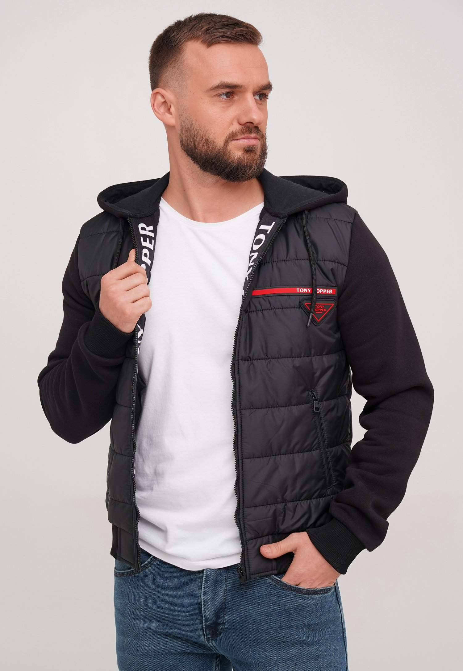 Кофта на замке TONY COPPER 75 черный (BLACK)