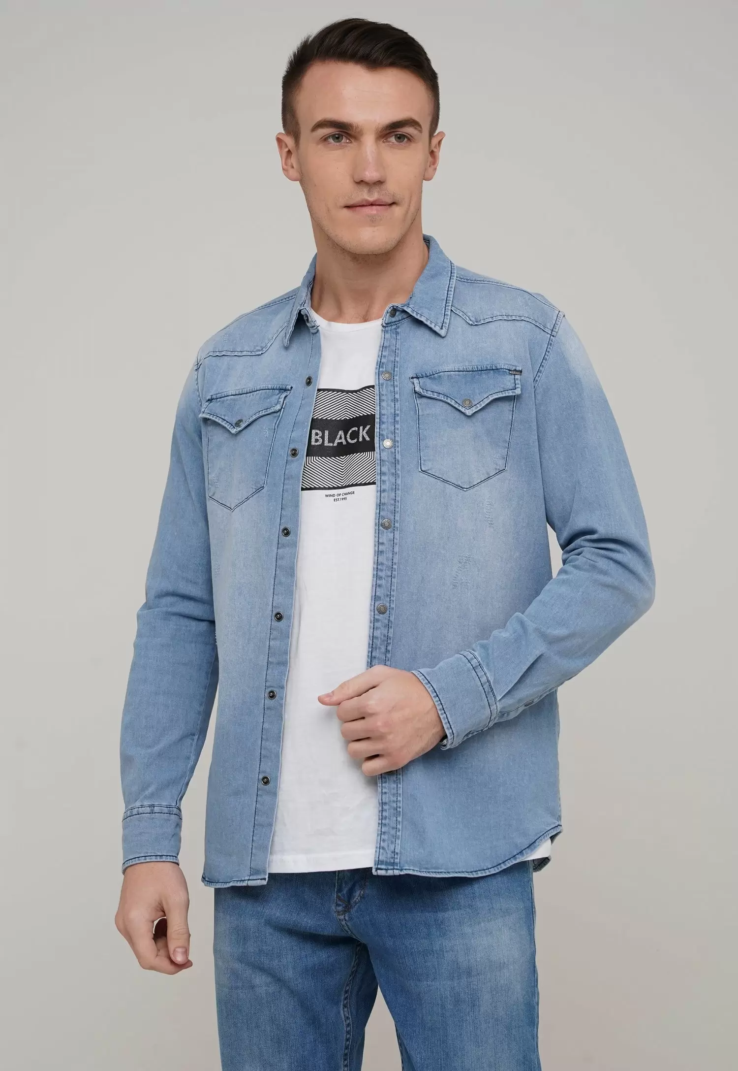 Рубашка Trend Collection 119 Светло-синий (BLUE 1)