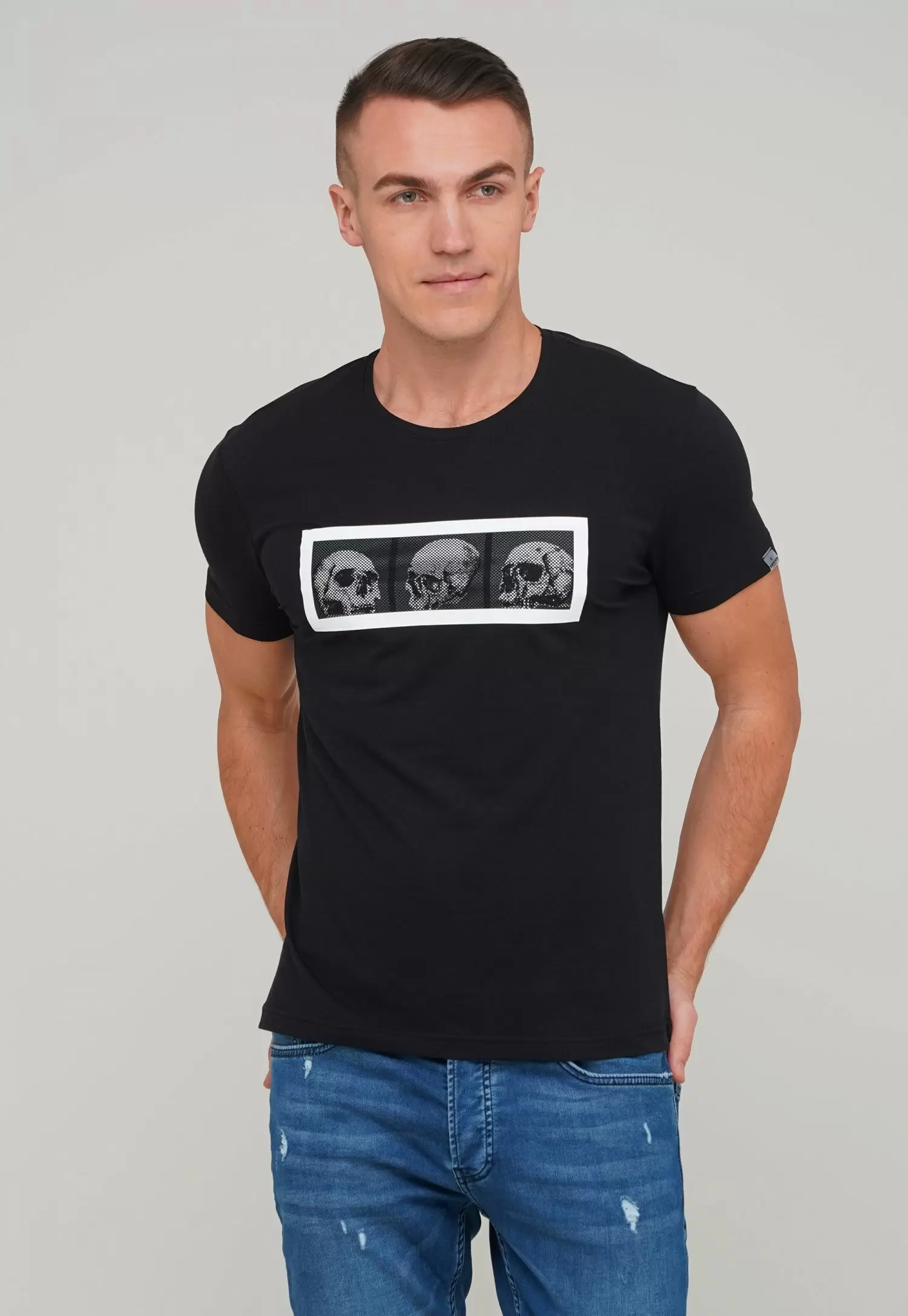 Футболка Trend Collection 39034 Чорний+череп
