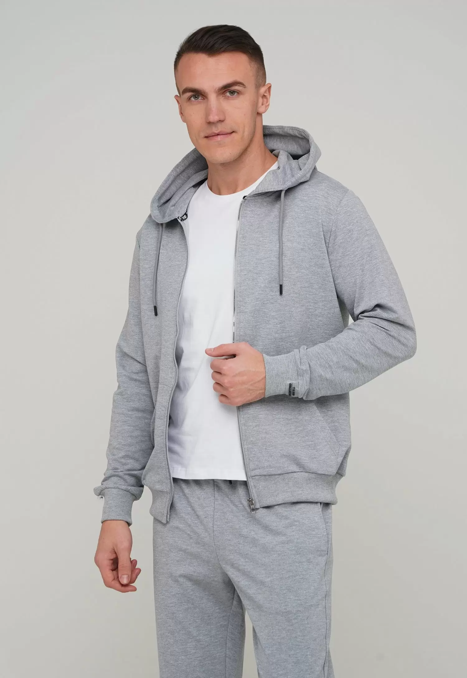 Кофта на замке Trend Collection 88502-1 Серый