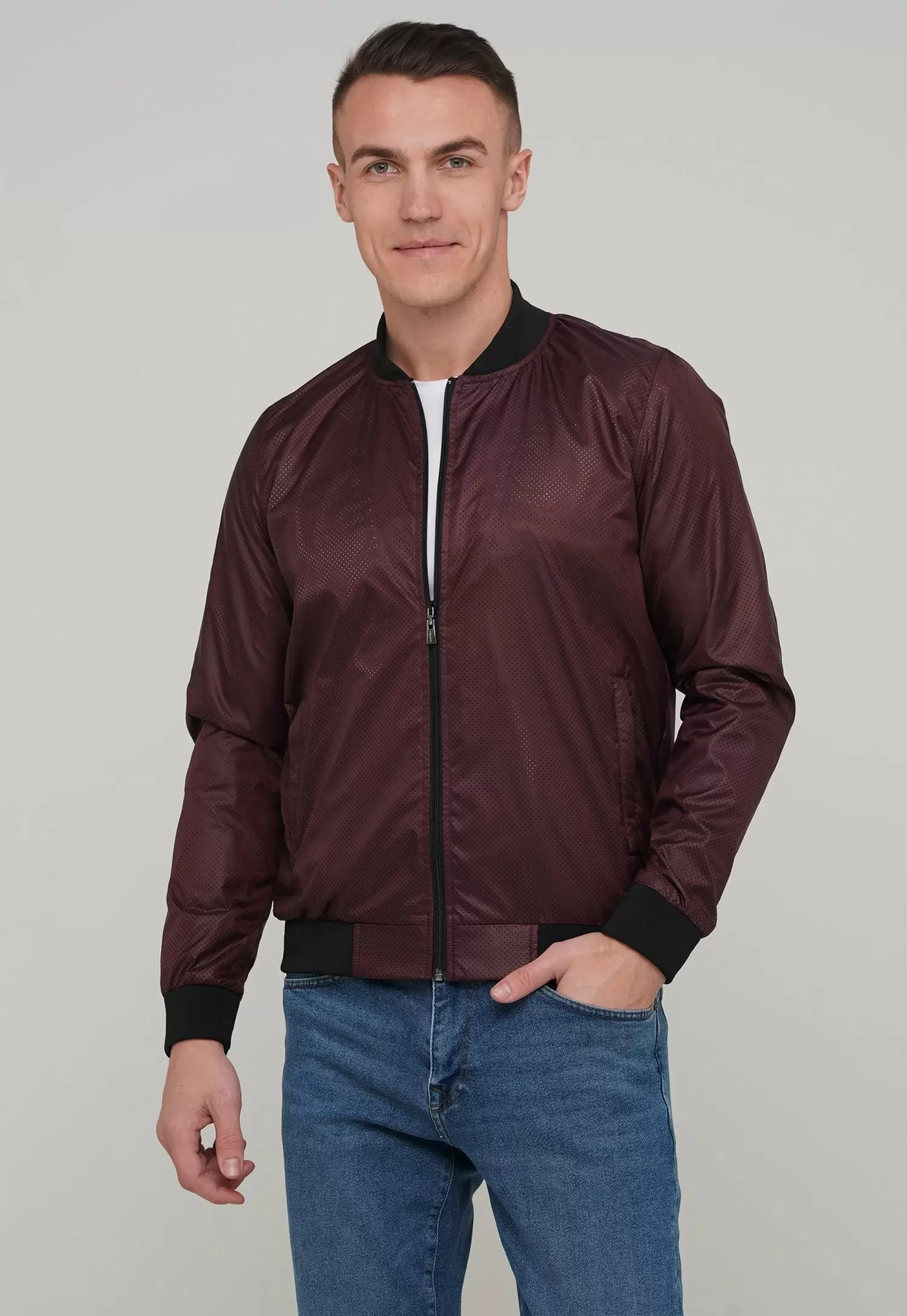 Бомбер Trend Collection 1201 Бордовый