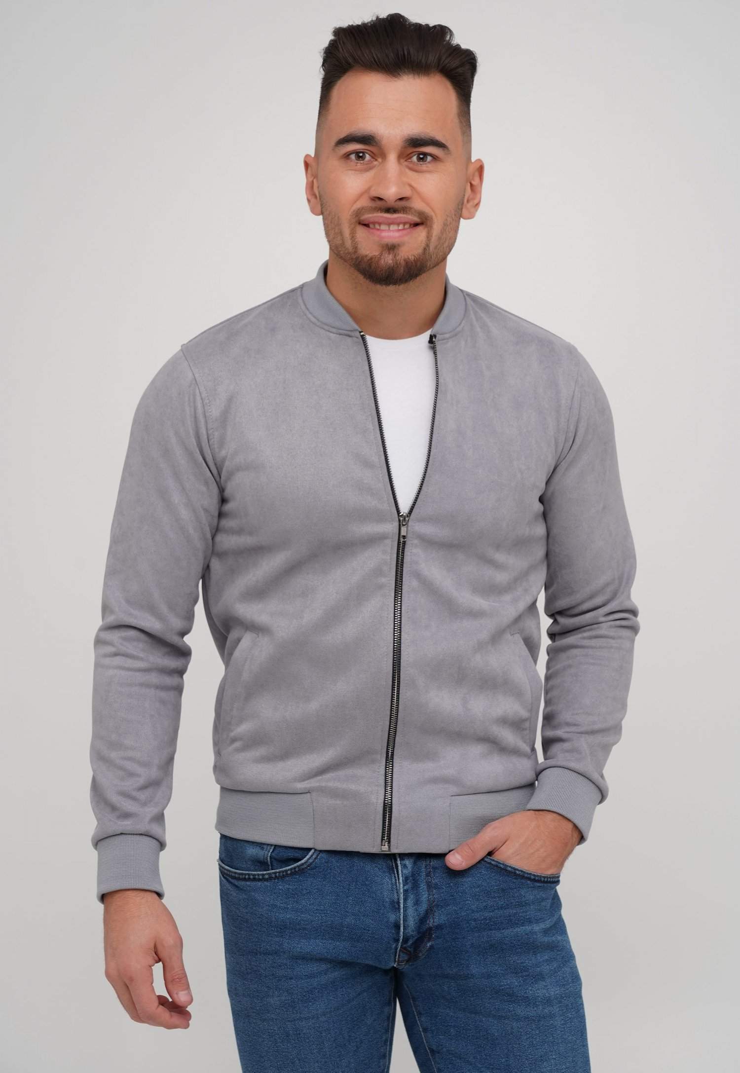Бомбер Trend Collection 057 Світло-сірий (GRI)