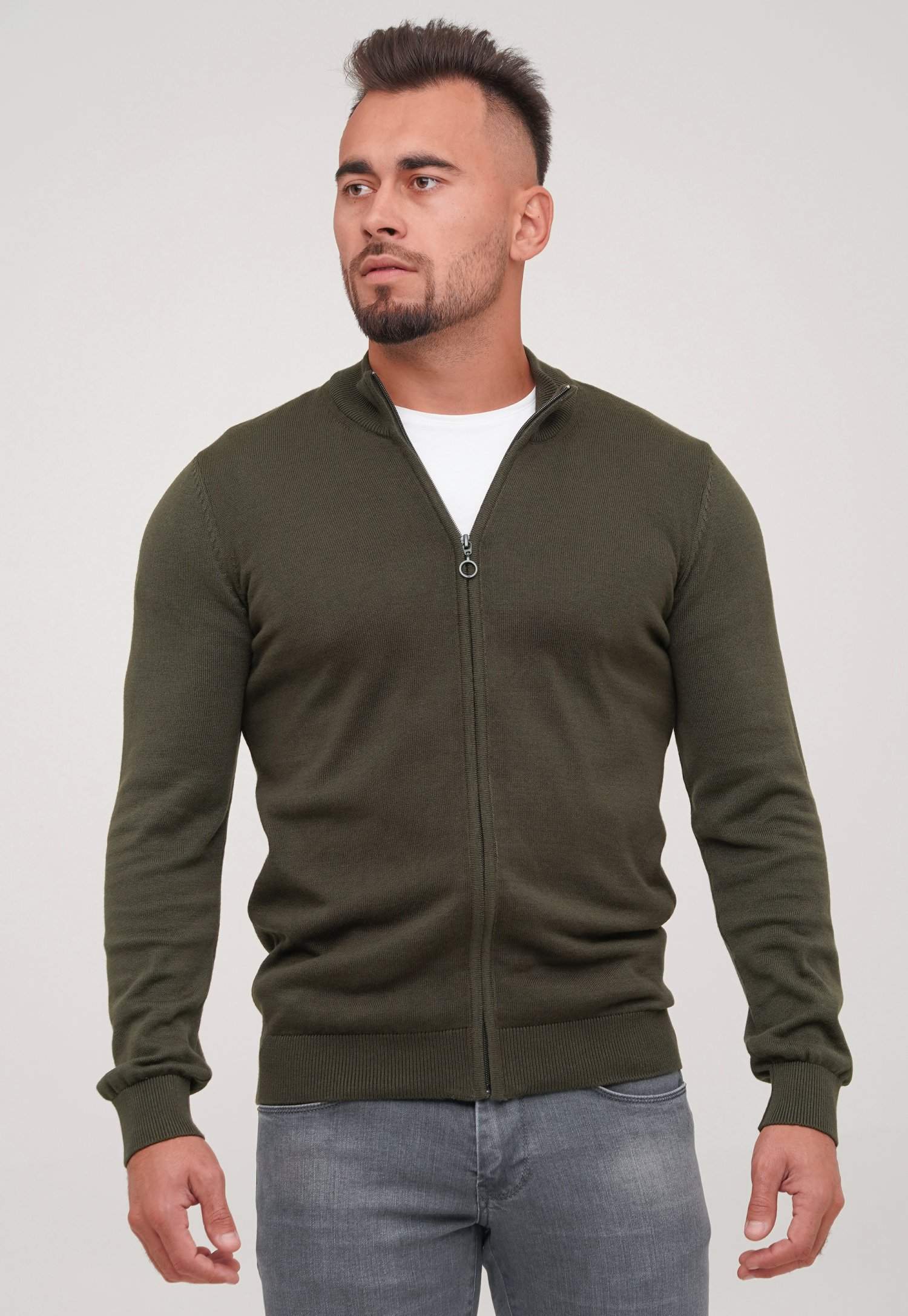 Кофта на замке Trend Collection 211418-1 Хаки (HAKI)