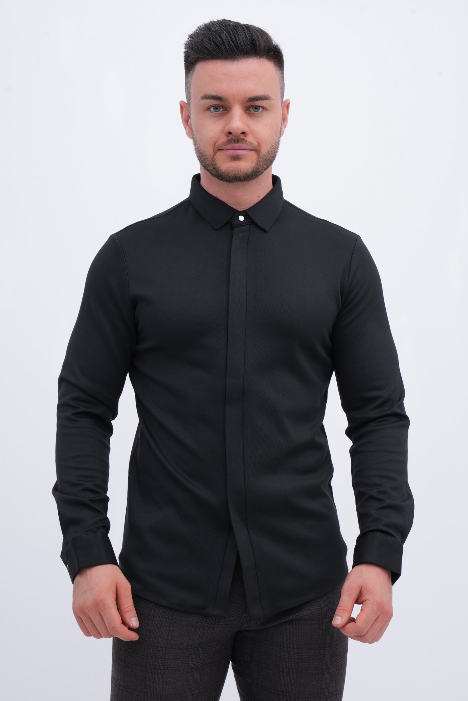 Рубашка трикотажная Trend Collection 922 Черный