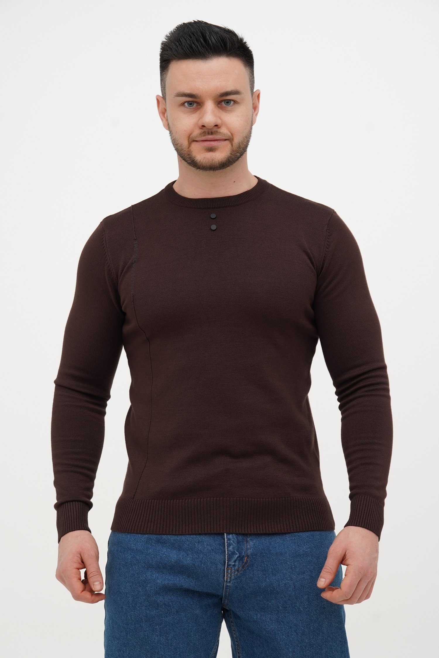 Свитер casual Trend Collection 4306 коричневый (COFFEE)