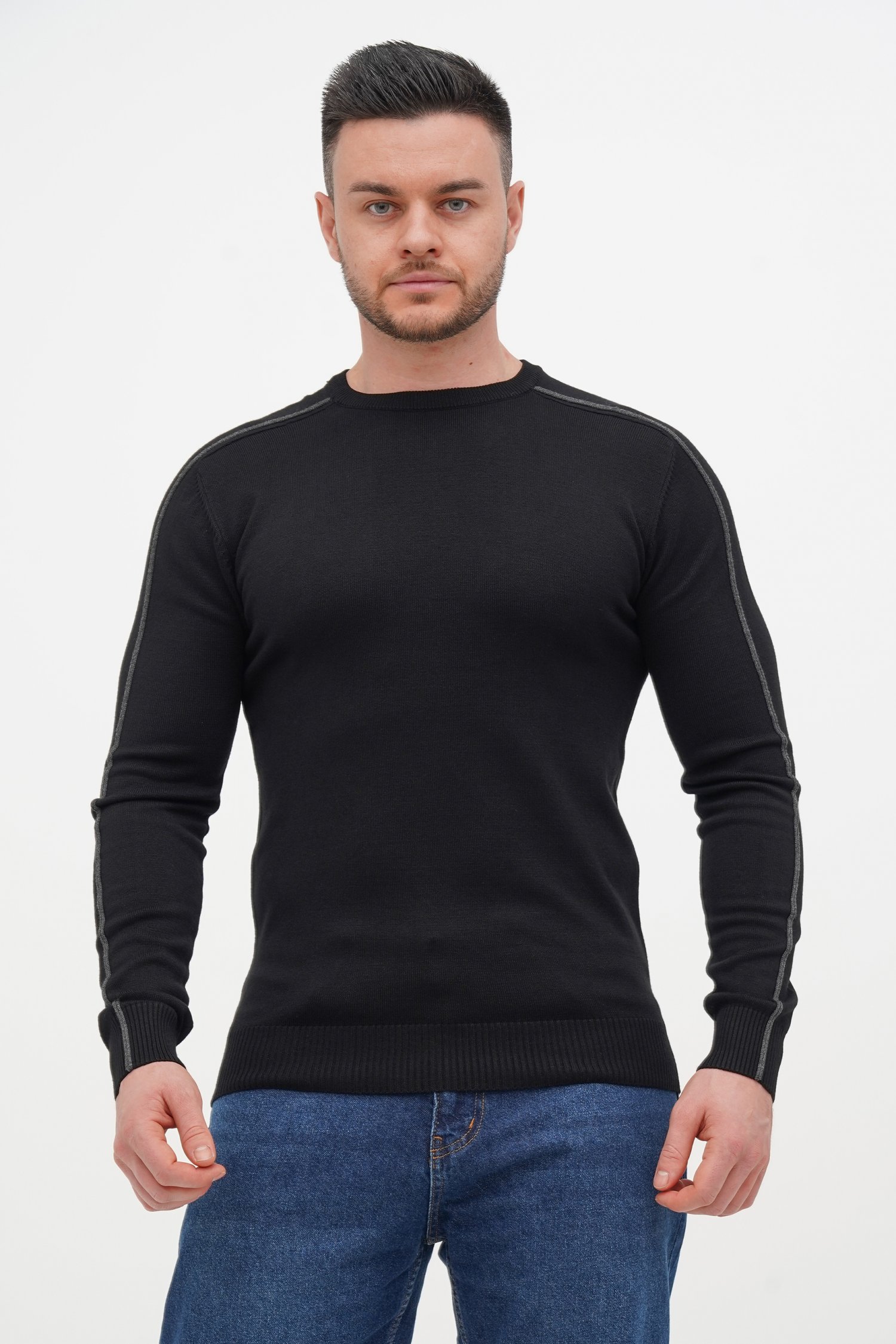 Свитер casual Trend Collection 4305 черный (BLACK)