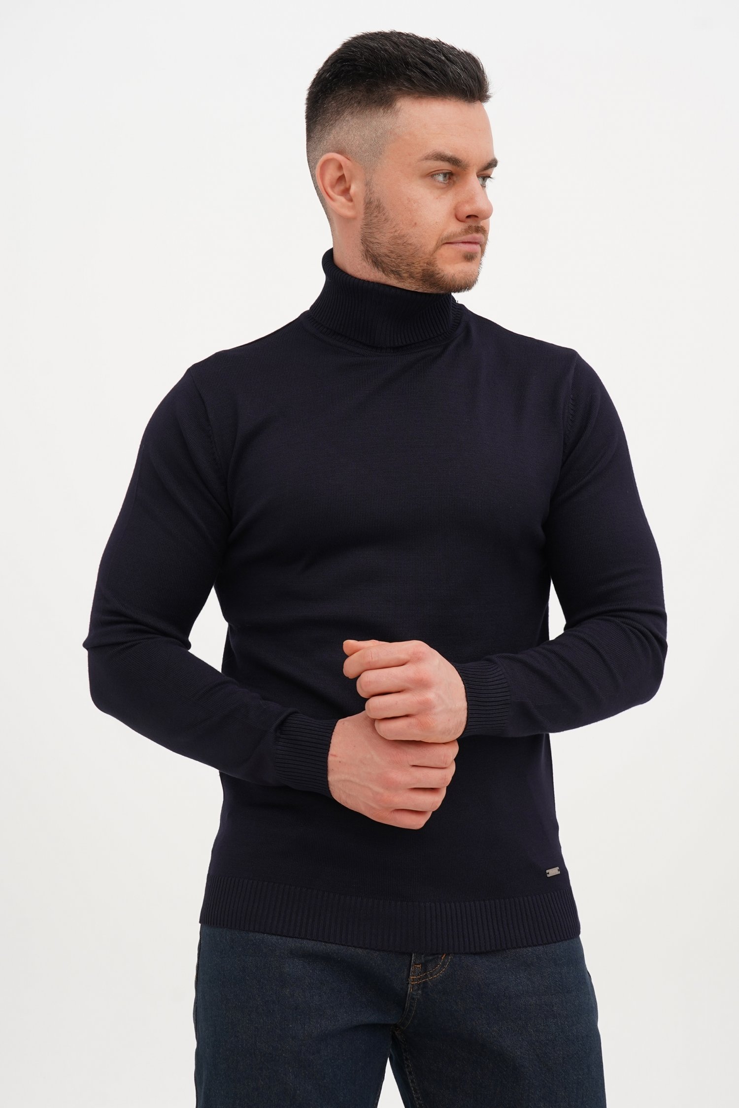 Гольф однотонный хомут Trend Collection 552-1 Темно-синий (BLUE)
