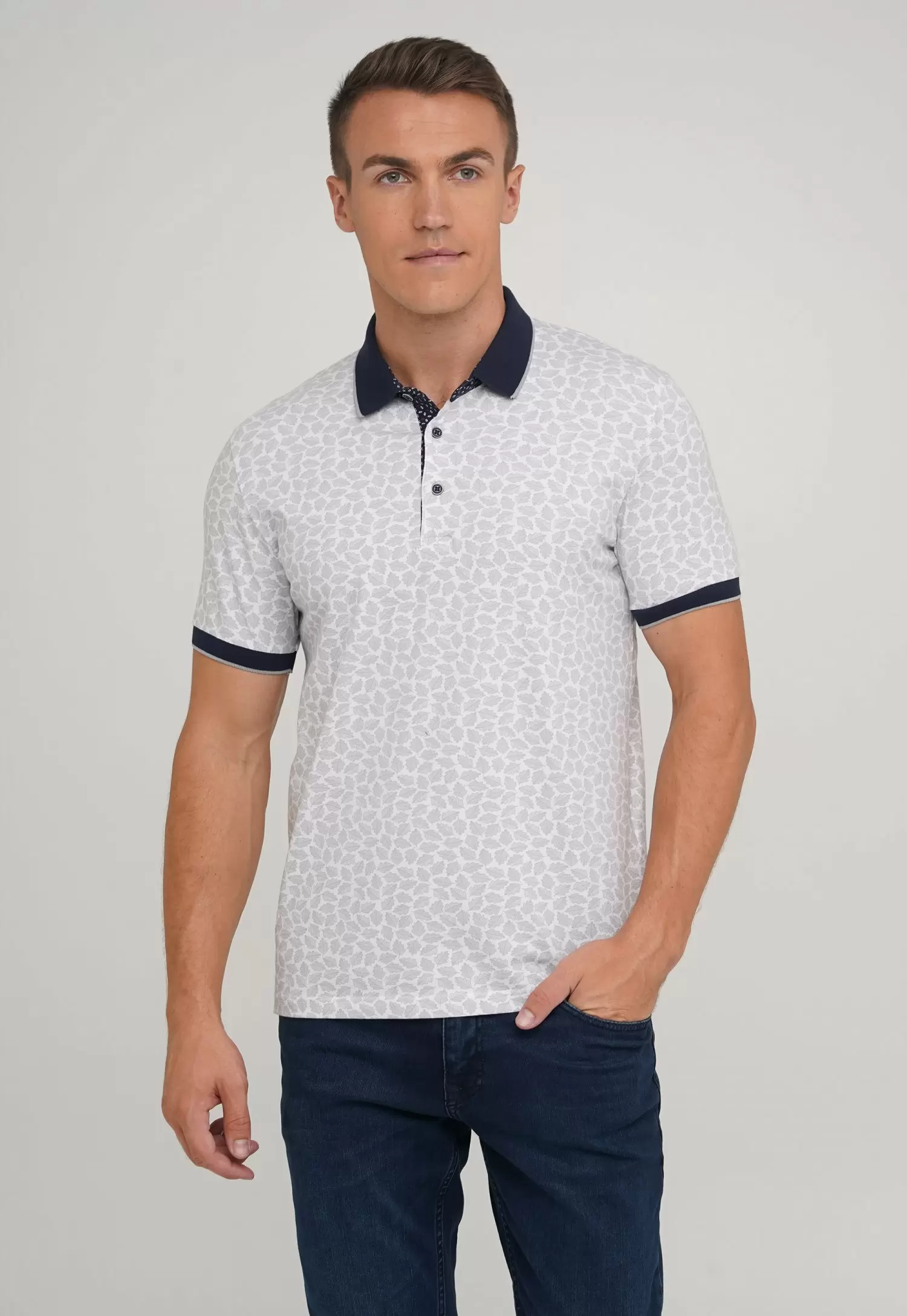 Футболка Trend Collection 1727-26 Білий+сірий