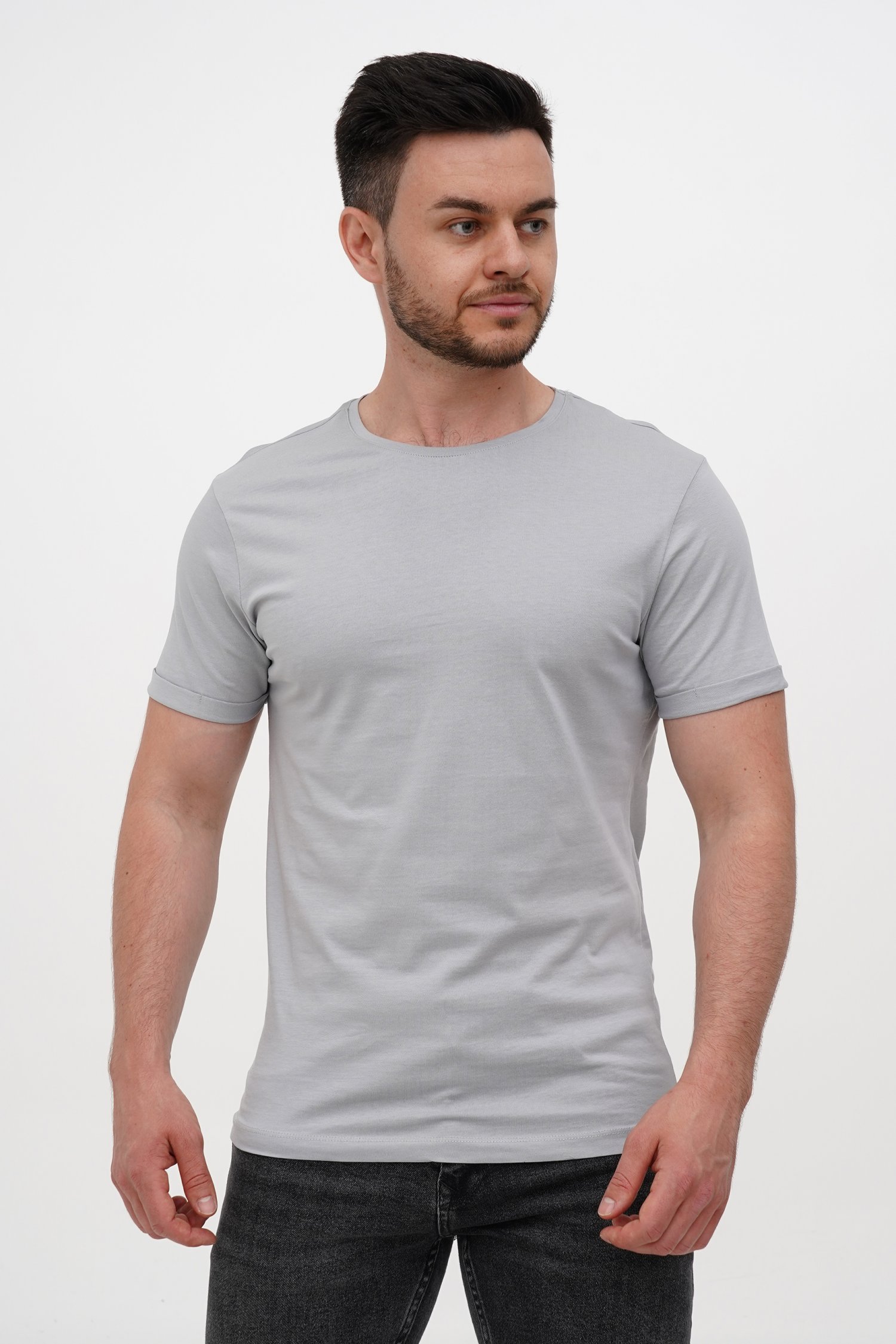 Футболка однотонная Trend Collection 1828-1 светло-серый (ICE GREY)