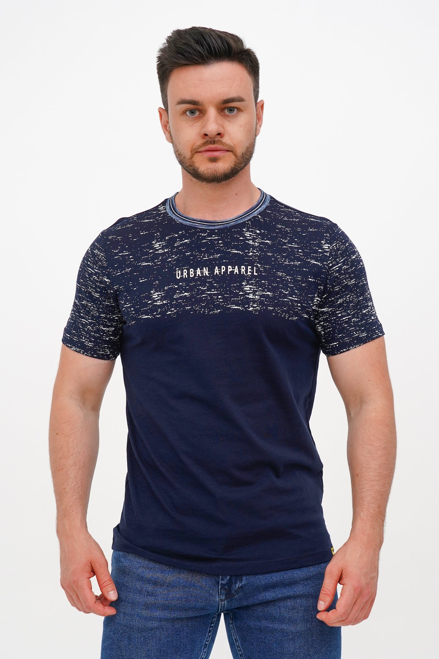 Футболка с принтом Trend Collection 36187 Темно-синий (LACIVERT)