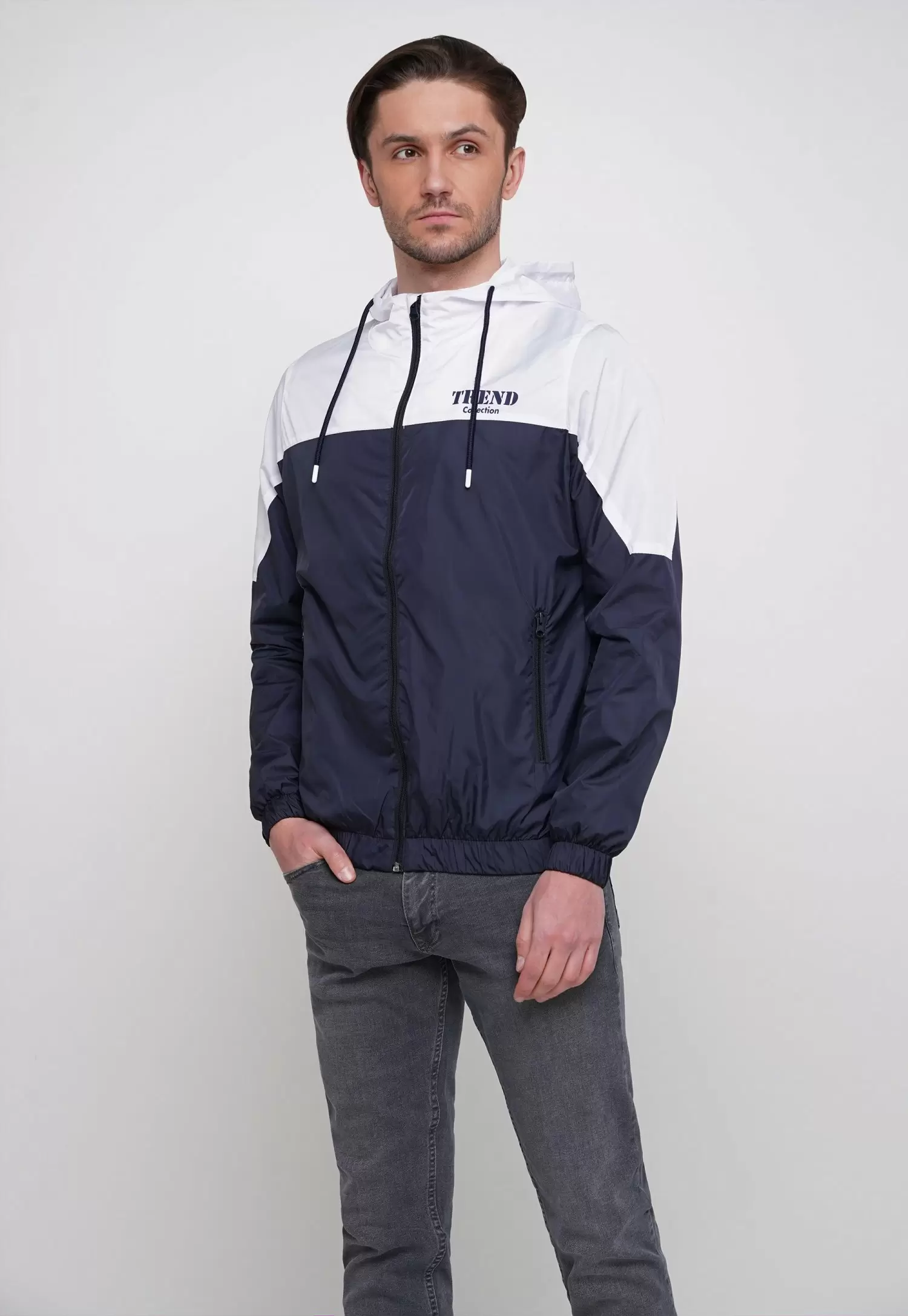 Куртка Trend Collection 20 Темно-синий + белый
