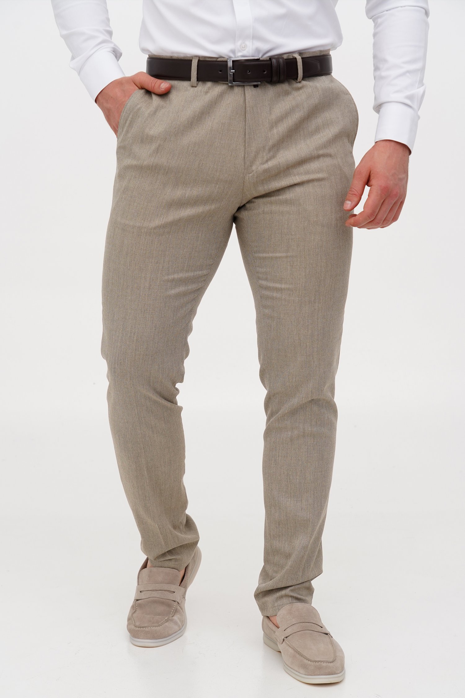 Штаны slim fit Trend Collection 1249 бежевый (colour 2)
