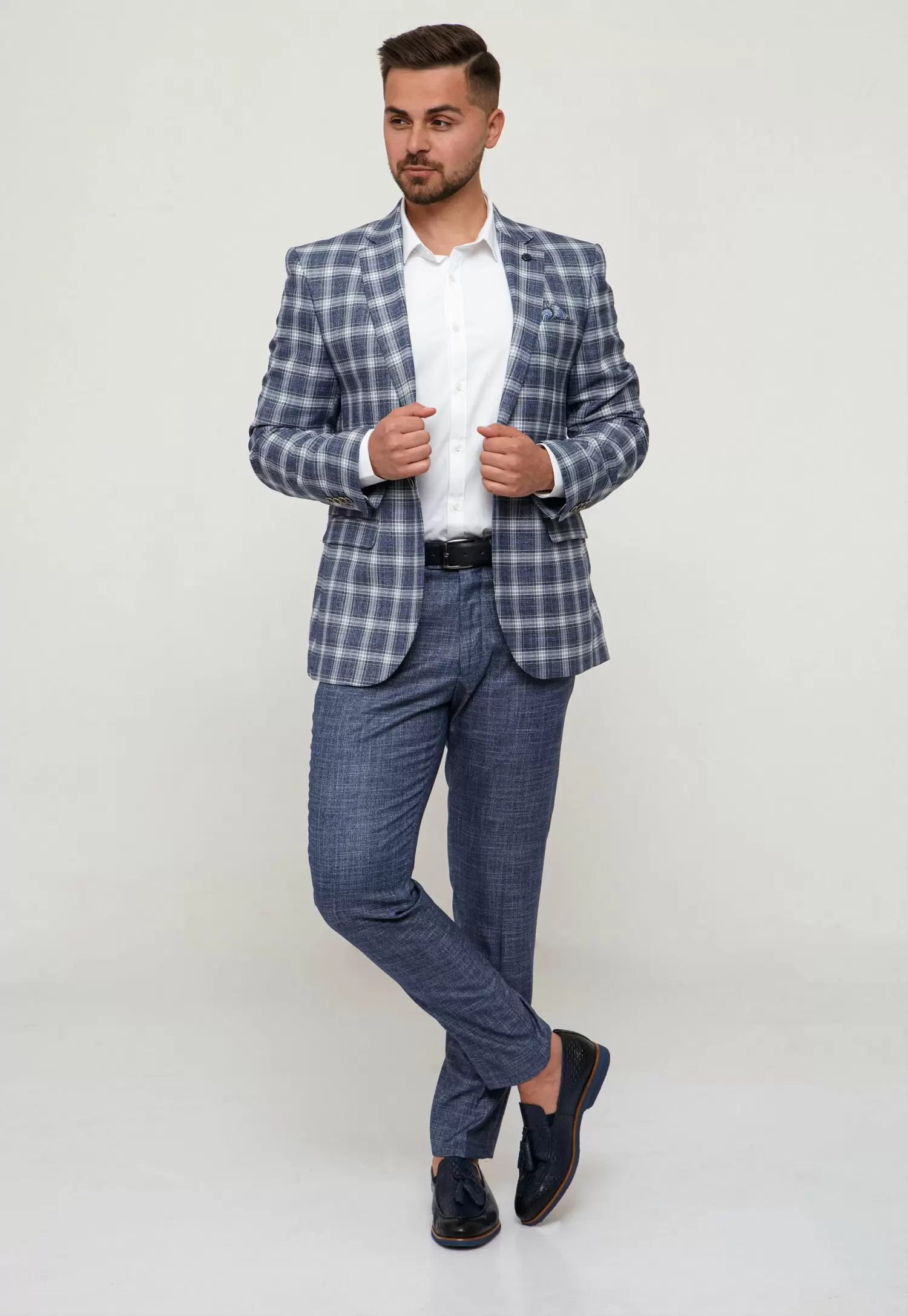 Костюм Trend Collection 3026 Синий+белая клетка