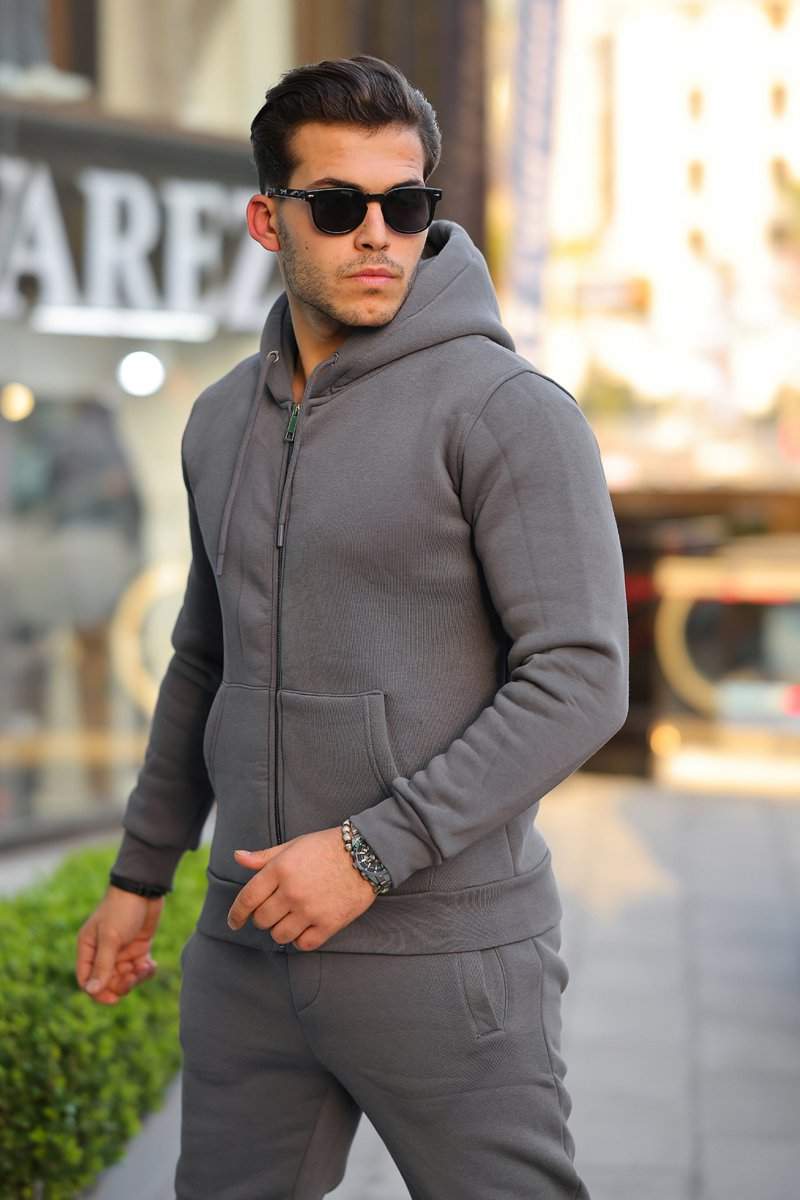 Кофта на замке спортивная флис Trend Collection 6164 Антрацит (FUME)