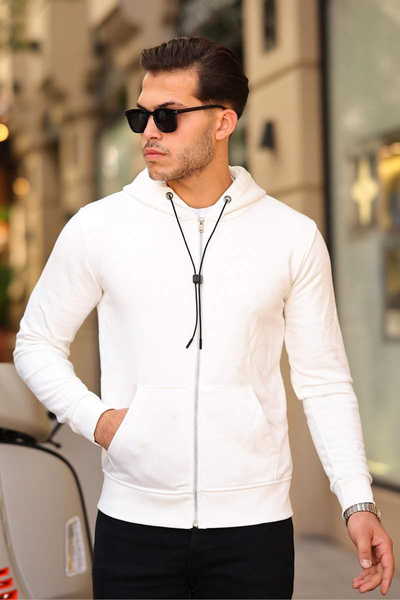 Кофта на замке спортивная Trend Collection 5336 Белый