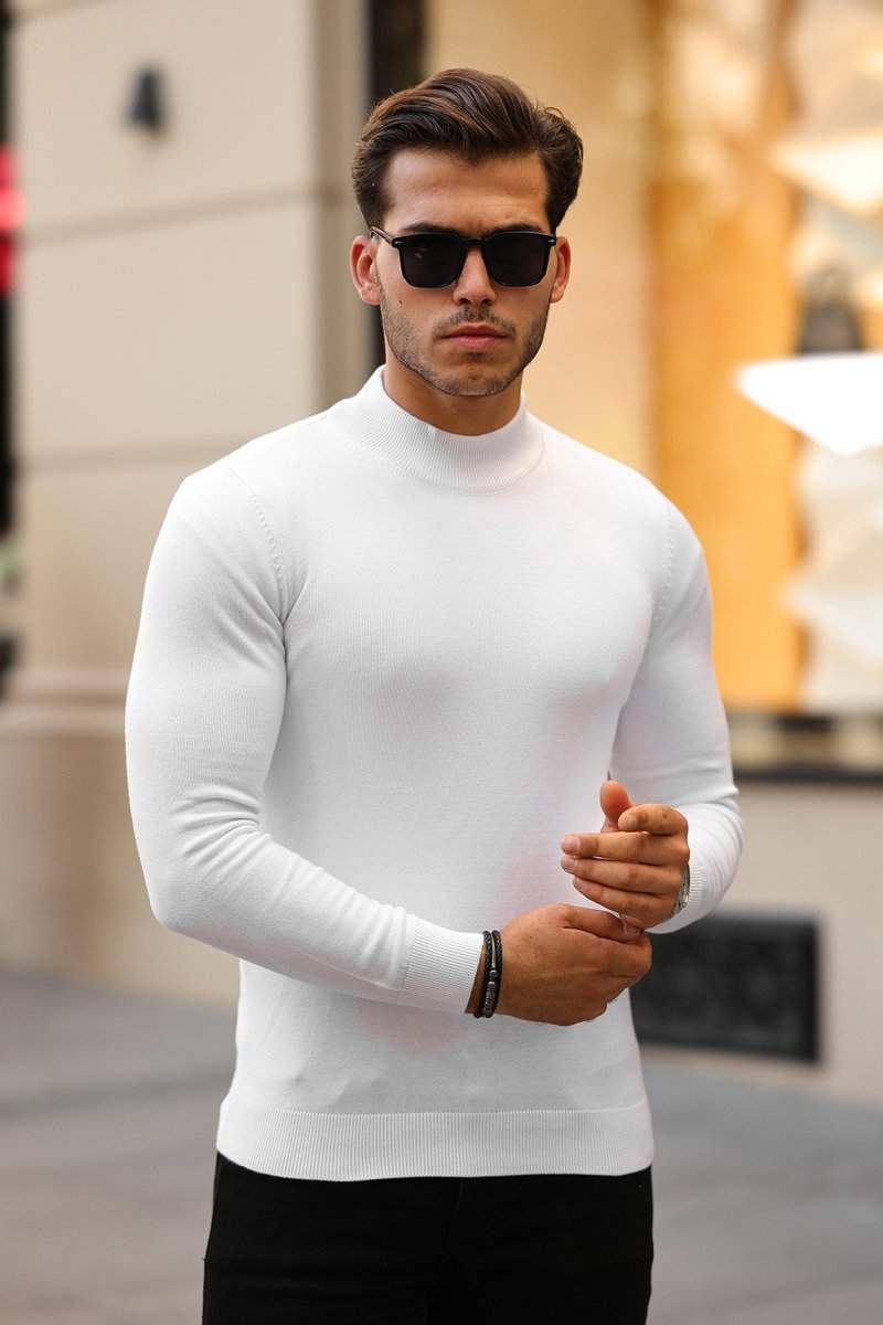 Гольф однотонный стойка Trend Collection 201494-3 Белый (BEYAZ)