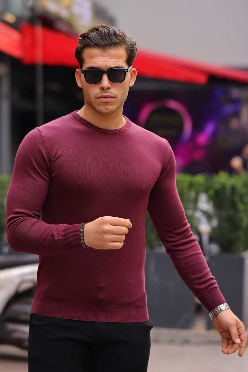 Светр однотонний Trend Collection 2022-2 Сливовий (MURDUM)