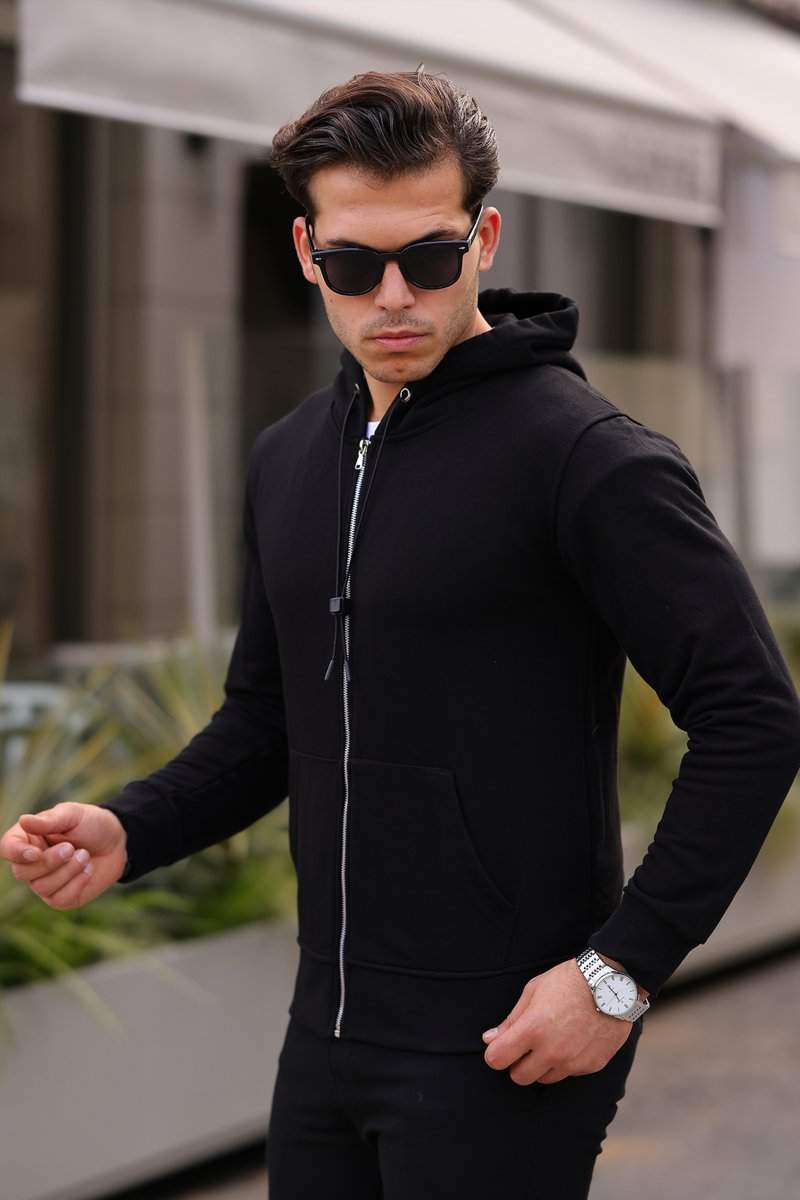 Кофта на замку спортивна Trend Collection 5336 Чорний