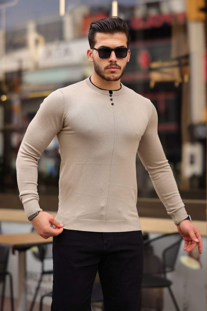 Свитер casual Trend Collection 03215 бежевый (BEIGE)