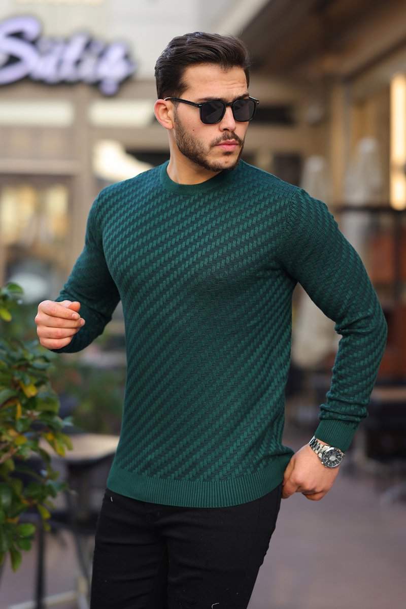 Свитер casual Trend Collection 3109 зеленый (GREEN)