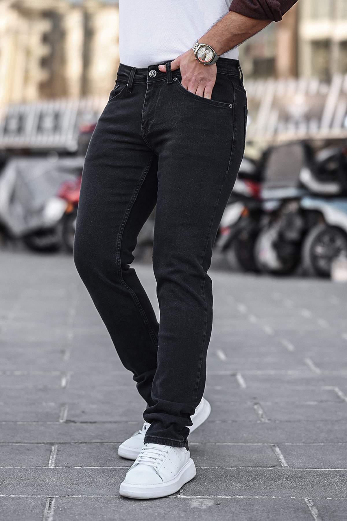 Джинси slim fit Trend Collection 13134 Чорний (SIYAH)