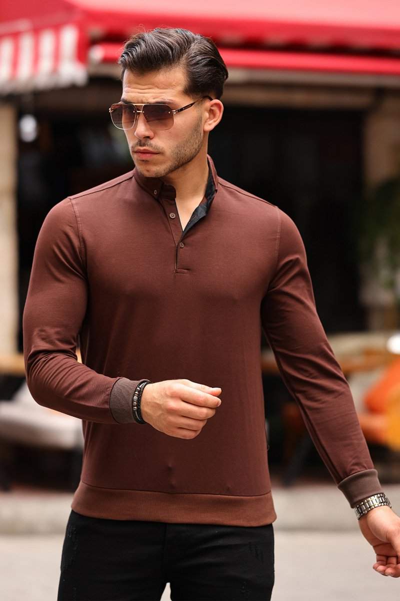 Джемпер Trend Collection 2701 Коричневий