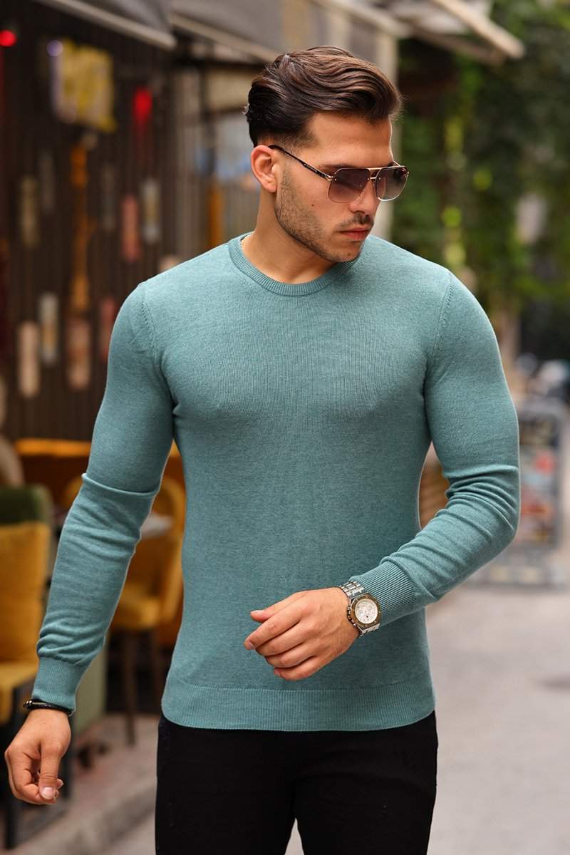 Светр однотонний Trend Collection 191406-3 Світло-зелений (A.YESIL)