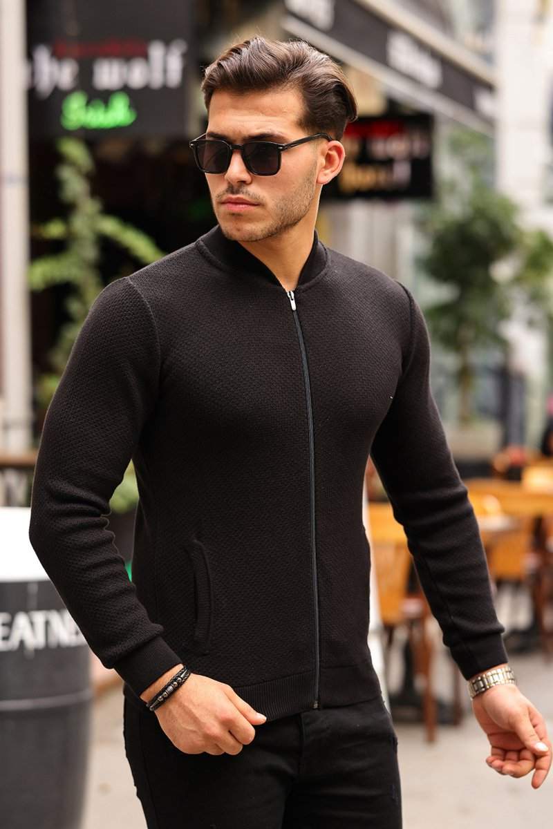 Кофта на замку кежуал Trend Collection 231424 Чорний