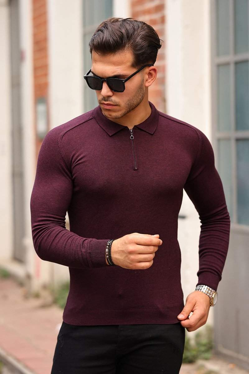 Джемпер Trend Collection 211479-2 бордовый