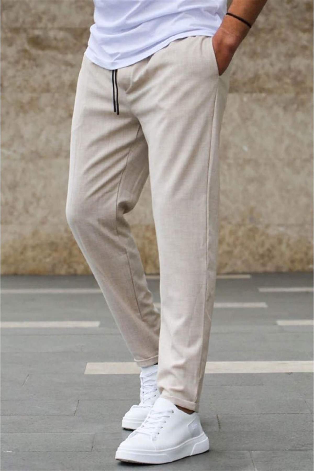 Брюки slim fit Trend Collection 4242-1 бежевый (BEJ)