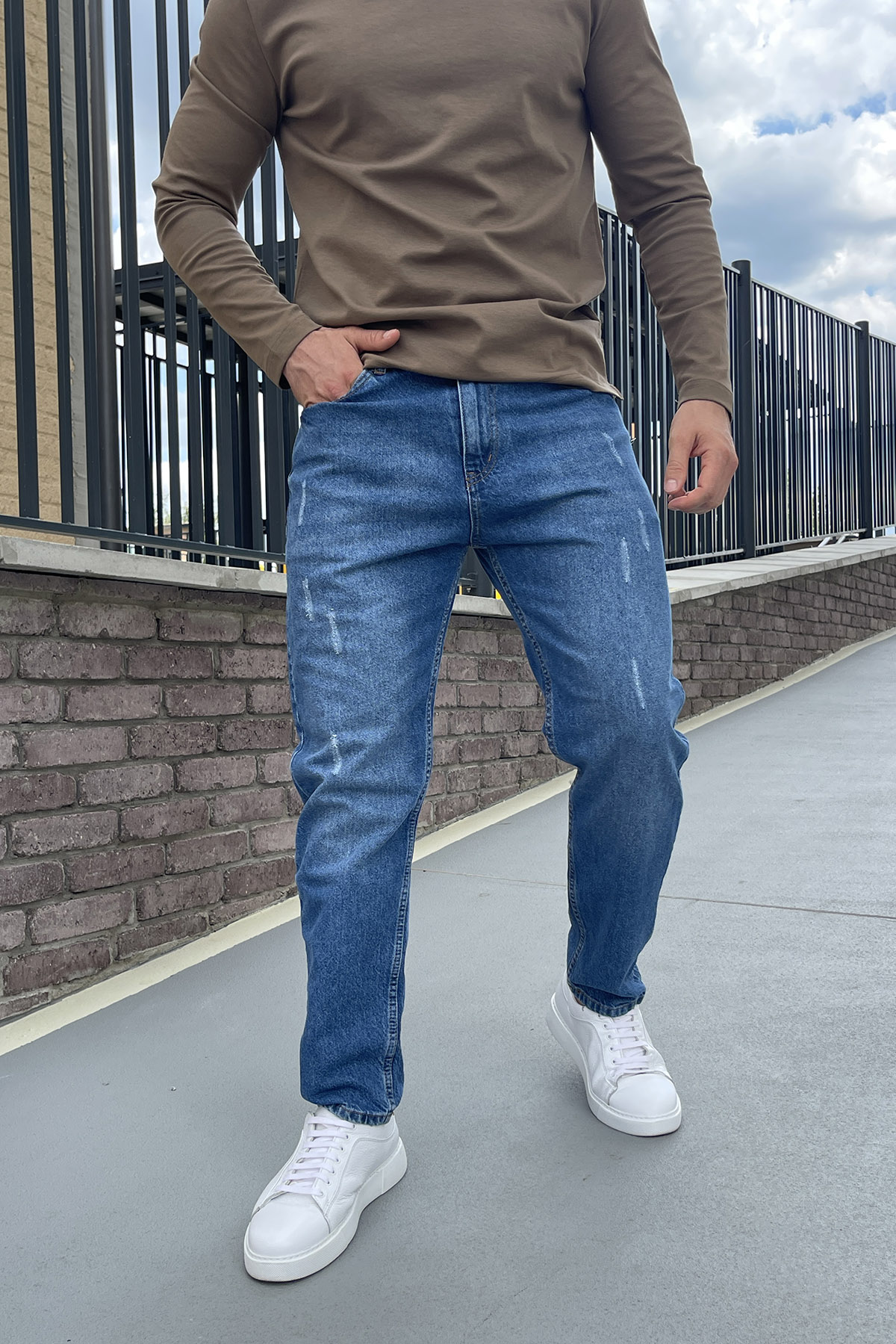 Джинси мом Trend Collection 19287-4 Світло-синій (ACIK MAVI)