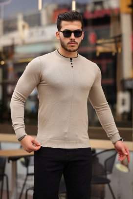Свитер casual Trend Collection 03215 бежевый (BEIGE)