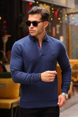 Джемпер Trend Collection 39198 синий (LACIVERT MELANJ)