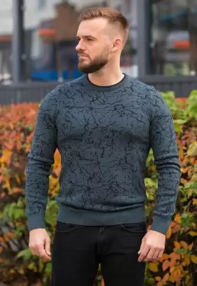 Свитер Trend Collection 211435 Зеленый+синий