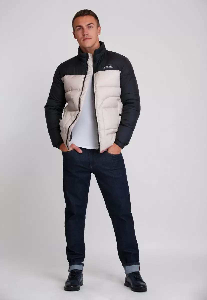Куртка Trend Collection 20-36 Бежевий+синій - Фото 1