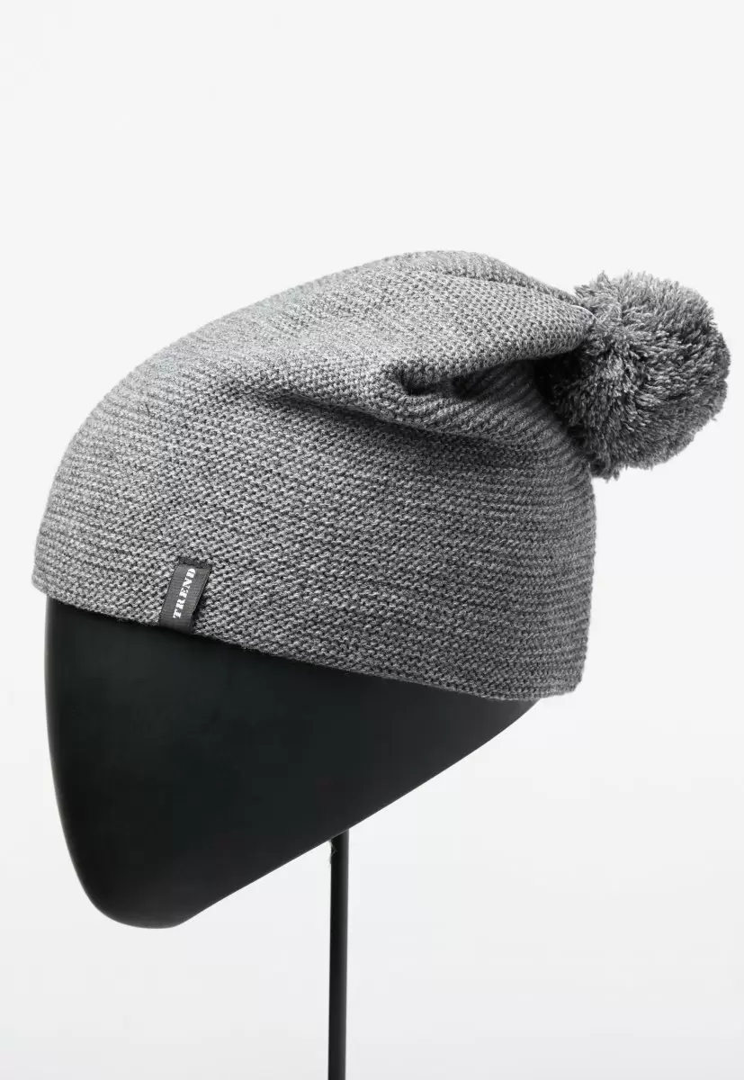 Шапка Trend Collection 70P/Z023 Серый + св.серый - Фото 1