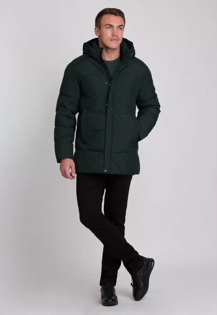 Куртка Trend Collection W09 Черный+зеленый №9 - Фото 