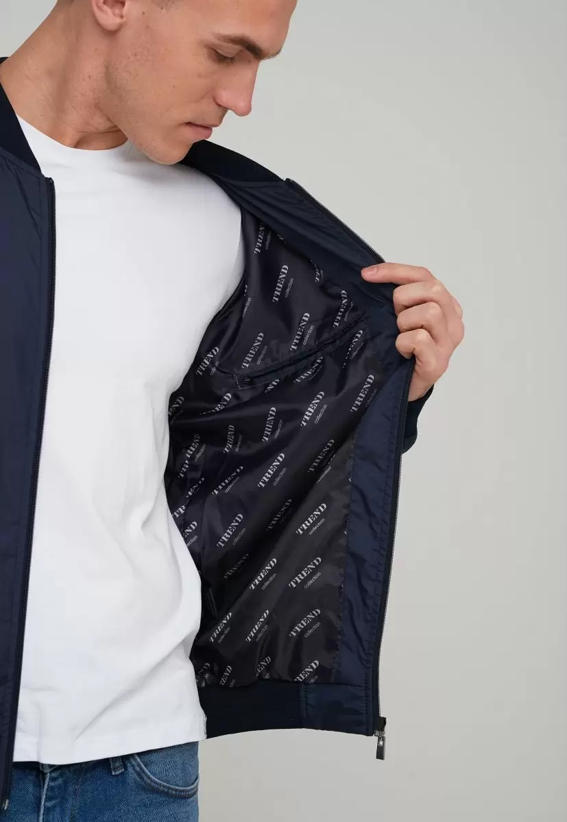 Бомбер Trend Collection 1203 Синий - Фото 3