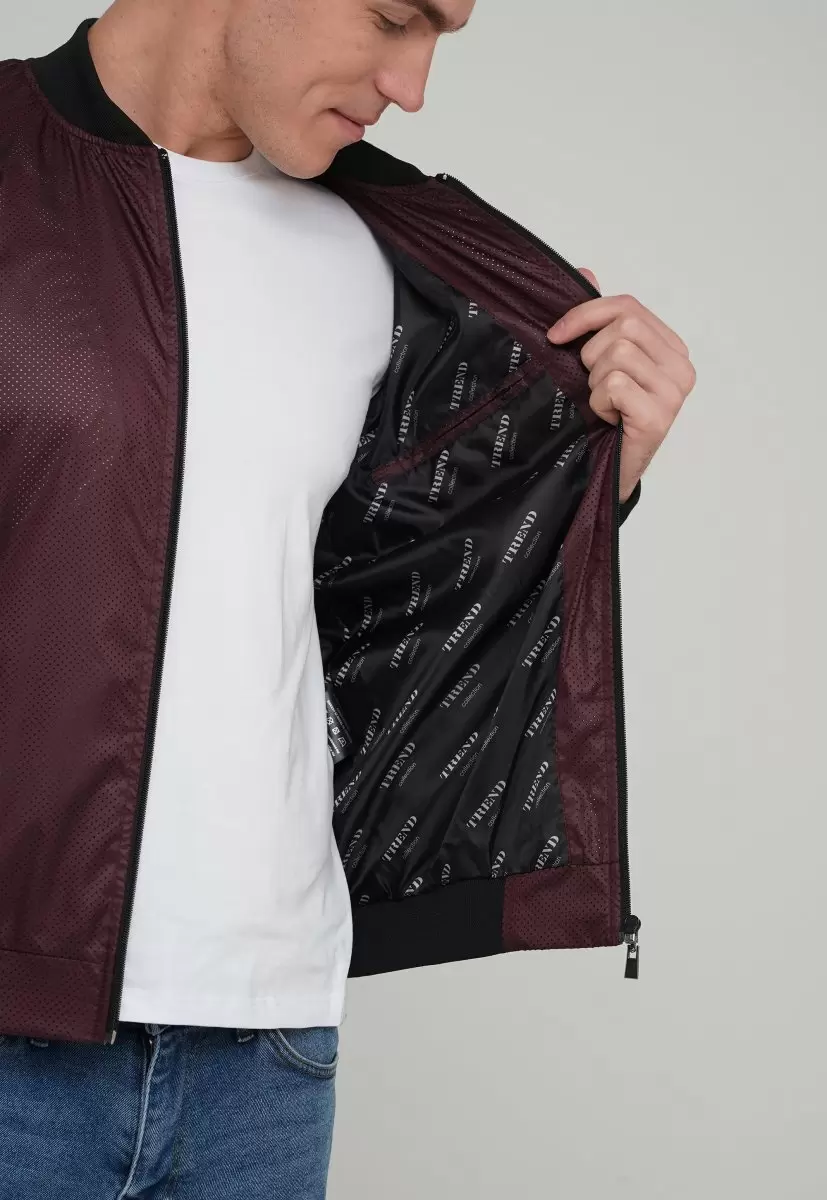 Бомбер Trend Collection 1201 Бордовий - Фото 2
