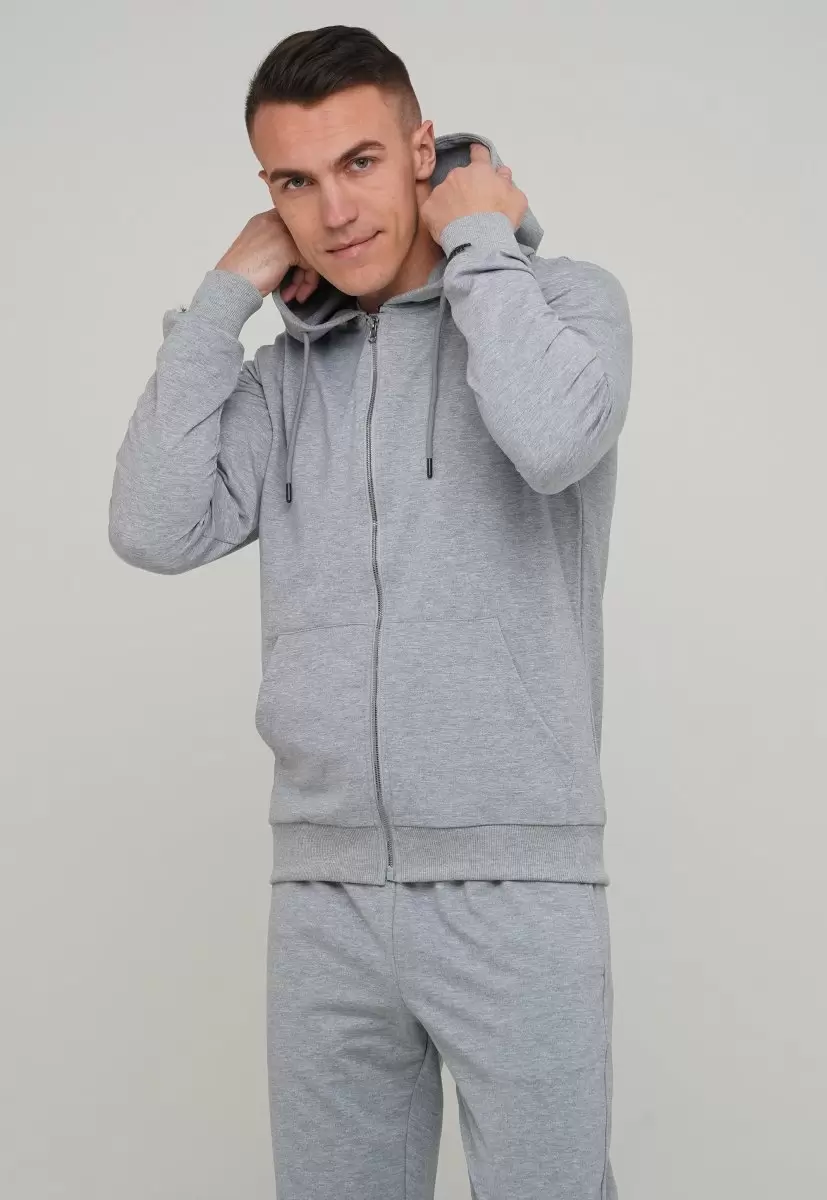Кофта на блискавці Trend Collection 88502-1 Сірий - Фото 4