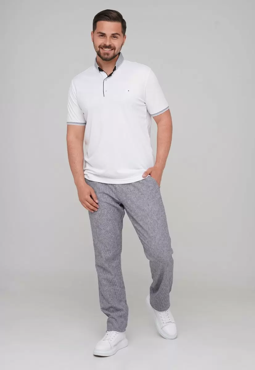 Футболка Trend Collection 21Y-204 (Regular Fit) Білий (BEYAZ-SIYAH) - Фото 2