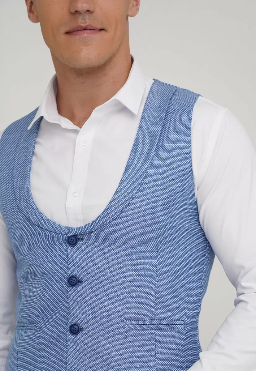 Жилетка Trend Collection 4034-01 Небесный + белая точка - Фото 1