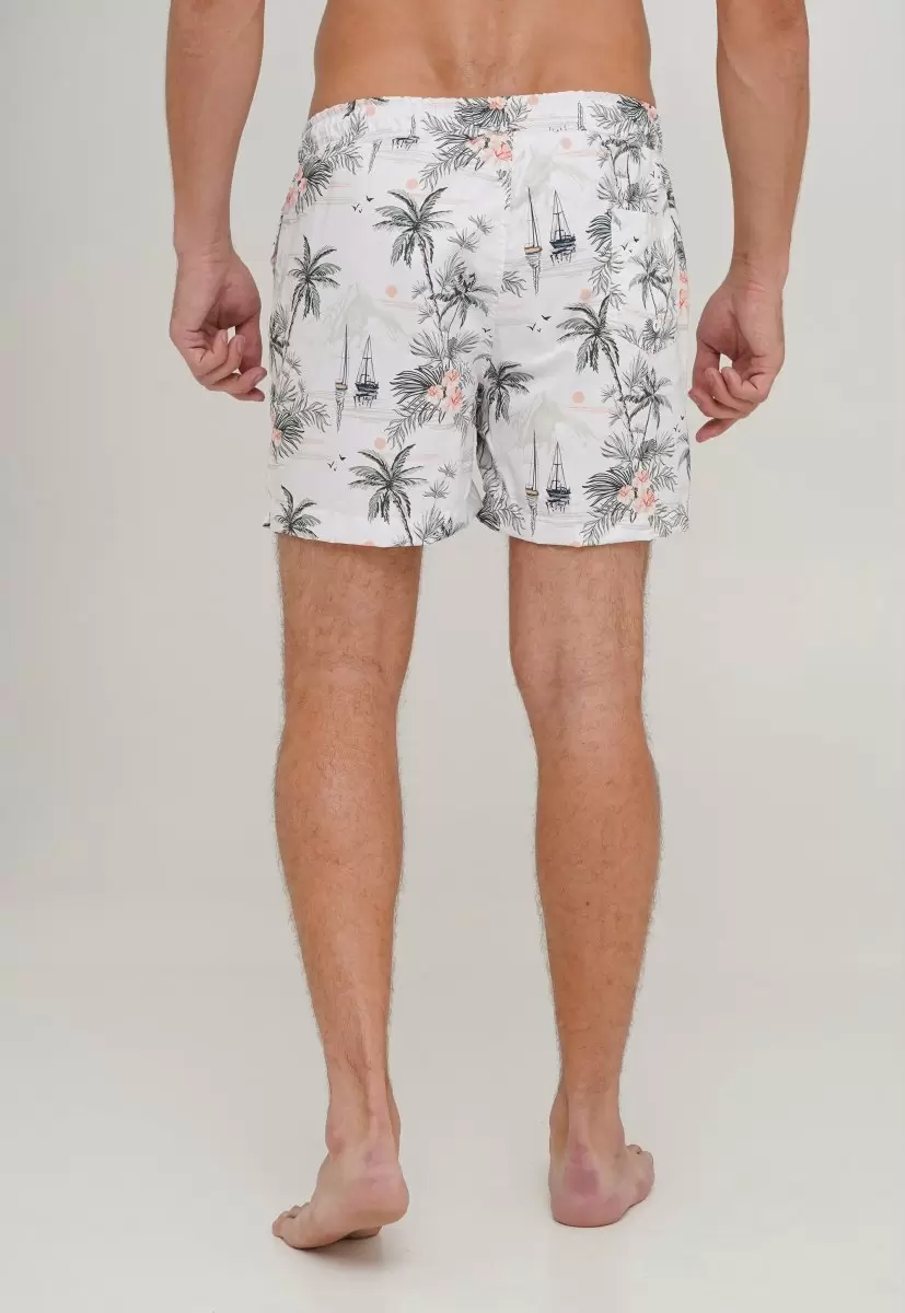 Шорти Trend Collection 95283 Білий+квіти - Фото 
