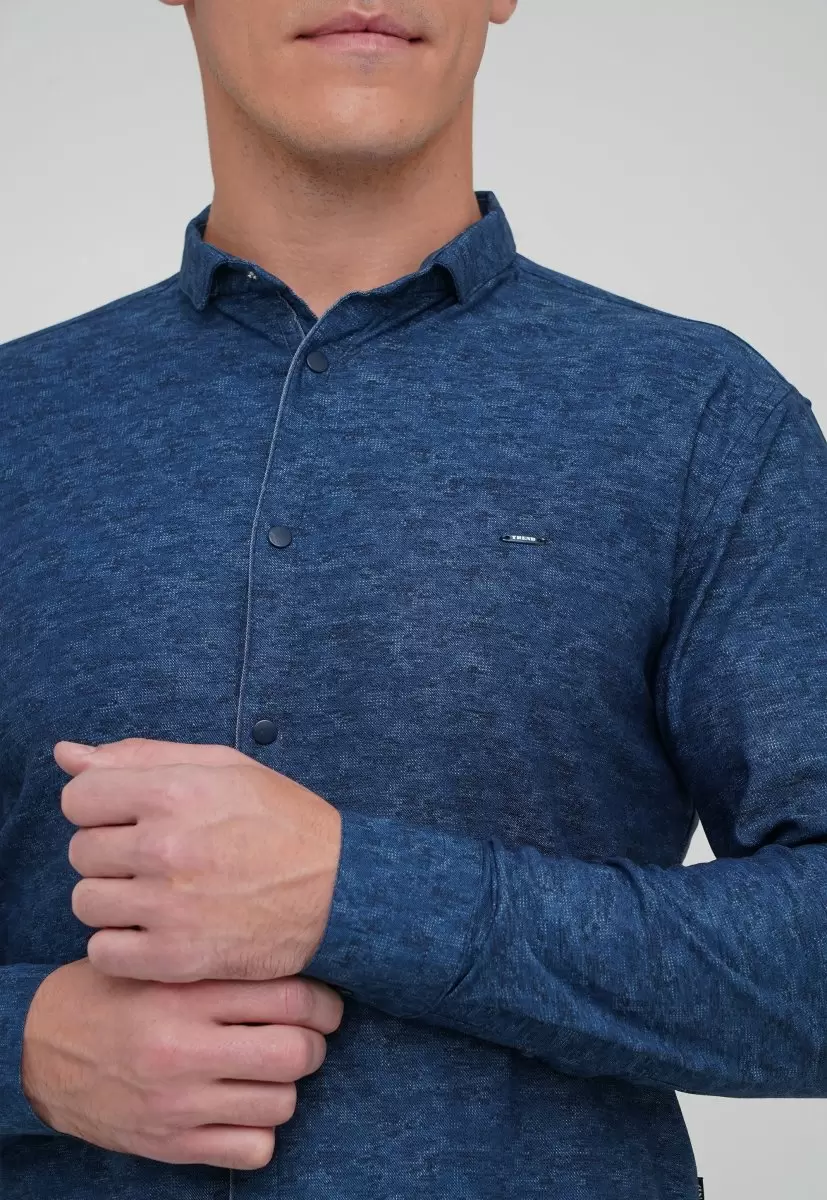 Сорочка Trend Collection 10749 Синій (V02) - Фото 