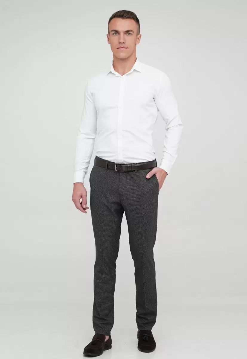 Брюки Trend Collection 1058 серо-черный №2 - Фото 